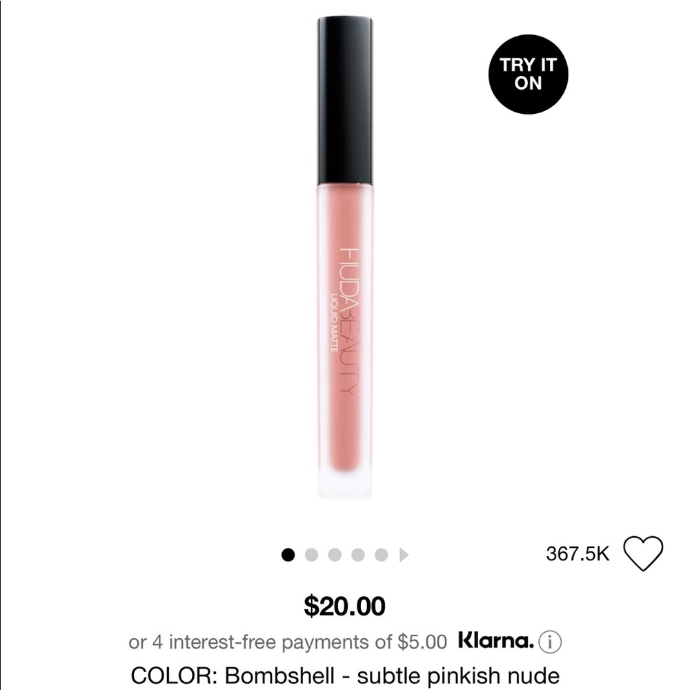 Huda beauty liquid matte lip color